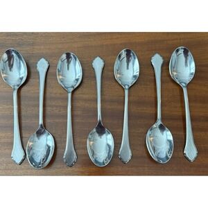 Vintage Oneida William A. Rogers "Summer Mist / Autumn Glow" Oval Soup‎ Lot of 7